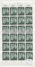 DR No 870 Sheet Parts MNH 24 Stamps (954)