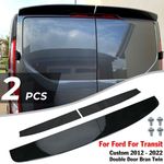 For Ford Transit Custom Twin Barn Door 2012-2023 Rear Boot Roof Spoiler Black H