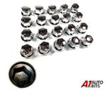 60 PCS X 32 MM WHEEL NUT COVER CHROME FOR CAPS MERCEDES MAN DAF SCANIA VOLVO