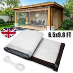 Transparent Clear Tarpaulin Heavy Duty Waterproof Cover Tarp Ground Sheet Mesh