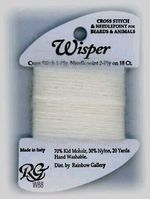 RAINBOW GALLERY WISPER THREAD W88 WHITE