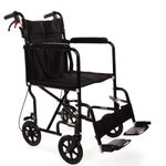 Ultra Lightweight Folding Wheelchair 10kg with Attendant Brake Travel Transit