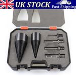 NEW 6-Piece Wood Splitter Splitting Drill Set for Electric Drill Robust UK Stock
