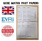 AQA 3 x Maths Past GCSE Exam Papers Foundation Booklet With Answers Year 2024