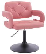 PINK SALON CHAIR,  HAIRDRESSER SWIVEL CHAIR BEAUTY SALON FURNITURE
