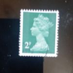 Great Britain Elizabeth II Machin Definitive 2p Green Used Decimal Stamp Single