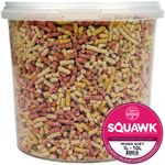 SQUAWK Mixed Suet Pellets - High Energy Mealworm Berry Wild Garden Bird Food