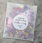 Confetti Stickers and Packets | Throw Some Love | Biodegradable Glassine Bags