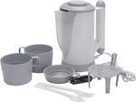 12V In-Car Kettle - Portable Travel Electric Tea & Coffee Maker With Cups