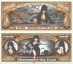 Elvira Mistress of the Dark Cassandra Peterson Million Dollar Bills x 2 Horror