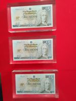1 X RBOS Commemrative £5 Note Jack Nicklaus Dated 2005 In Perspex Block
