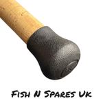 FISHING ROD BUTT PVC END CAP BULB BLACK CHOOSE SIZES FOR BUILDING & REPAIRS