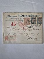 "Constantinople Pera R Letter Vienna Censorship Stamp Ottoman Old"
