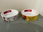 Kellogg's X2 Vintage Ceramic Cereal Breakfast Bowls Cornflakes and coco pops