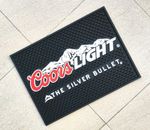 Free Ship Coors LIGHT Rubber bar mat drip mat spill mat bar runner beer coasters