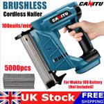 Brushless Cordless Brad Nailer Straight Nail Gun For MAKITA 18V without Battery