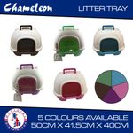 Hooded Cat Litter Box Tray large with rear access +Scoop & Filter