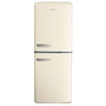 electriQ 153 L 50/50 Retro Fridge Freezer Cream Total No Frost