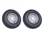 2 OFF 500 X 10 4 PLY  4 STUD 4"PCD  TRAILER WHEELS AND TYRES  NEW ITEMS