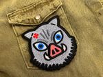 Premium Iron On Sew On Anime Demon Slayer Inosuke Hashibira Embroidered Patch