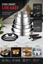 Tefal Ingenio Emotion 13pc Cookware Set Induction Pots Pans Stackable NEW OFFER