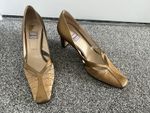 Vintage 60s/70s Leather Italian Shoes / Bronze - 5