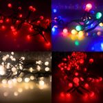 Berry Lights String Red, Warm White, Multicoloured 100/200/500/1000 Xmas Lights