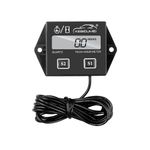 Inductive Tachometer Gauge Engine RPM Meter Engine Tach Hour Meter Digital UK***