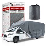 Motorhome Cover 4 Ply Waterproof Heavy Duty Breathable (Up To 8.5M) Grey