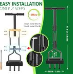 EEIEER Lawn Aerator,  Lawn Coring Aerator Tools with 3 Hollow Tine Aerator
