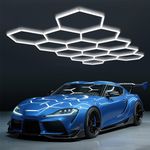 14 Hexagon Hex LED Lighting Car Detail Home Garage Workshop Retail Honeycomb UK