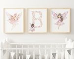 Fairy Wall Prints - Set of 3 - Pretty Girls Gifts Picture Poster Bedroom Decor