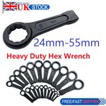 Heavy Duty Hammer Hex Wrench Slogging Striking Spanner 24mm 30mm 36mm 50mm 55mm