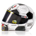 Valentino Rossi VR46 1:5 Scale Moto GP Mini Helmet Montmeló 2008