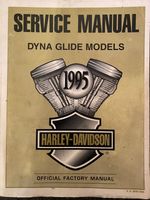 1995 HARLEY DAVIDSON DYNA MODELS ORIGINAL FACTORY SERVICE MANUAL WIDE GLIDE