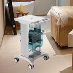 Beauty Instrument Cart Mobile Workstation Tool Tray with Drawers