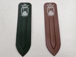 Falkland Islands Faux Leather Bookmarks – 1980s Souvenir Pair (Unused)
