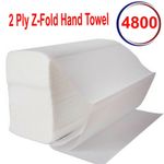 Luxury White 2ply Z Fold Paper Hand Towels MultiFold Napkins 