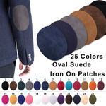 4pc Patches Repair Iron-on Oval Elbow Knee Patches DIY Repair Sewing Applique