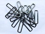 50mm Rectangle Rings Loops Metal DARK Silver Fasteners Rectangular D Ring D29