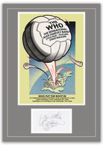 The Who Charlton 1976 Concert Poster and Autographs Memorabilia Poster  UNFRAMED