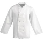 Unisex Chef Jacket , Kitchen Uniform ,Cook Coat for Restaurant Size XL - White