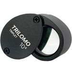 TRILOMO (ex BelOMO) 10x Triplet Loupe Magnifier. Black Egg. 21mm (.85")