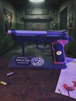 Resident Evil Beretta 92F Samurai Edge 3d Printed Model Plus Stand Included