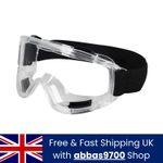 1PC Safety Goggles Eye Protective Over Glasses Clear Anti Fog Dust Outdoor Work