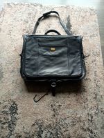 Leather suit carrier travel bag