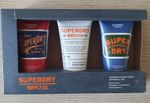 Superdry Men’s Body Wash, Shampoo & Conditioner & Face Hydrator Set – 3×65ml NEW
