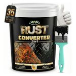 2 in 1 Rust Converter and Metal Treatment Primer 1000 ml Black Coating With Heat