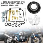 4 Set For SUZUKI GSF1200 BANDIT GSF 1200 Bandit GV75A 1996-2000 Carb Repair Kit