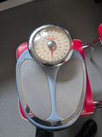 EKS Vintage Bathroom Weighing Scales Blue Silver